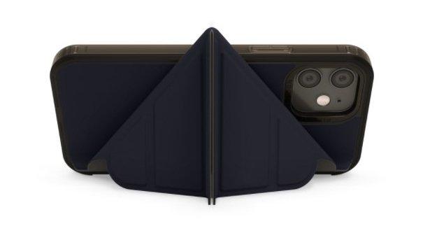 Pipetto Origami Folio Case for iPhone 12 Pro Max - Dark Blue