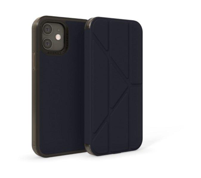 Pipetto Origami Folio Case for iPhone 12 Pro Max - Dark Blue