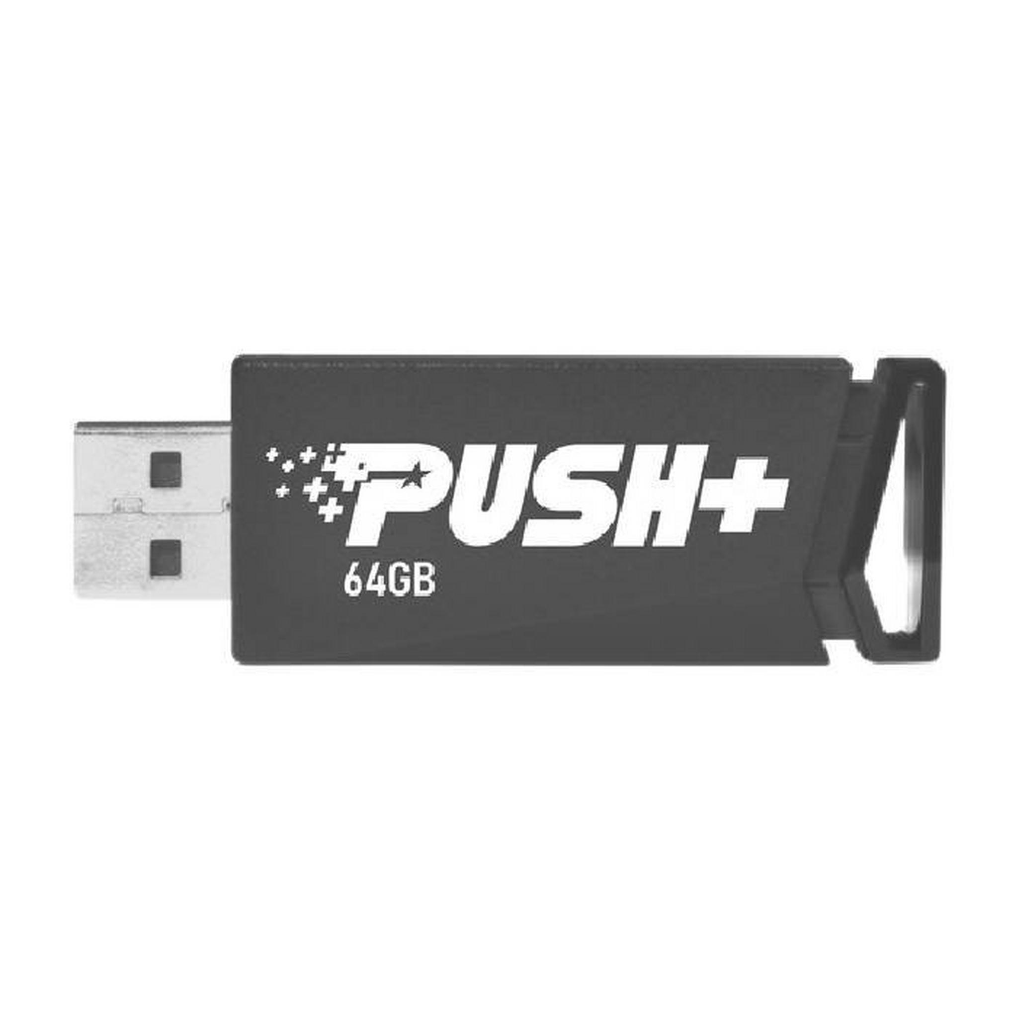 Patriot 64GB Push+ USB 3.2 Gen 1 Flash Drive