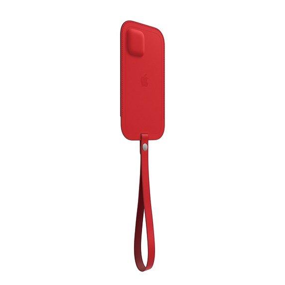 Apple iPhone 12 mini  Leather Sleeve MagSafe - Red