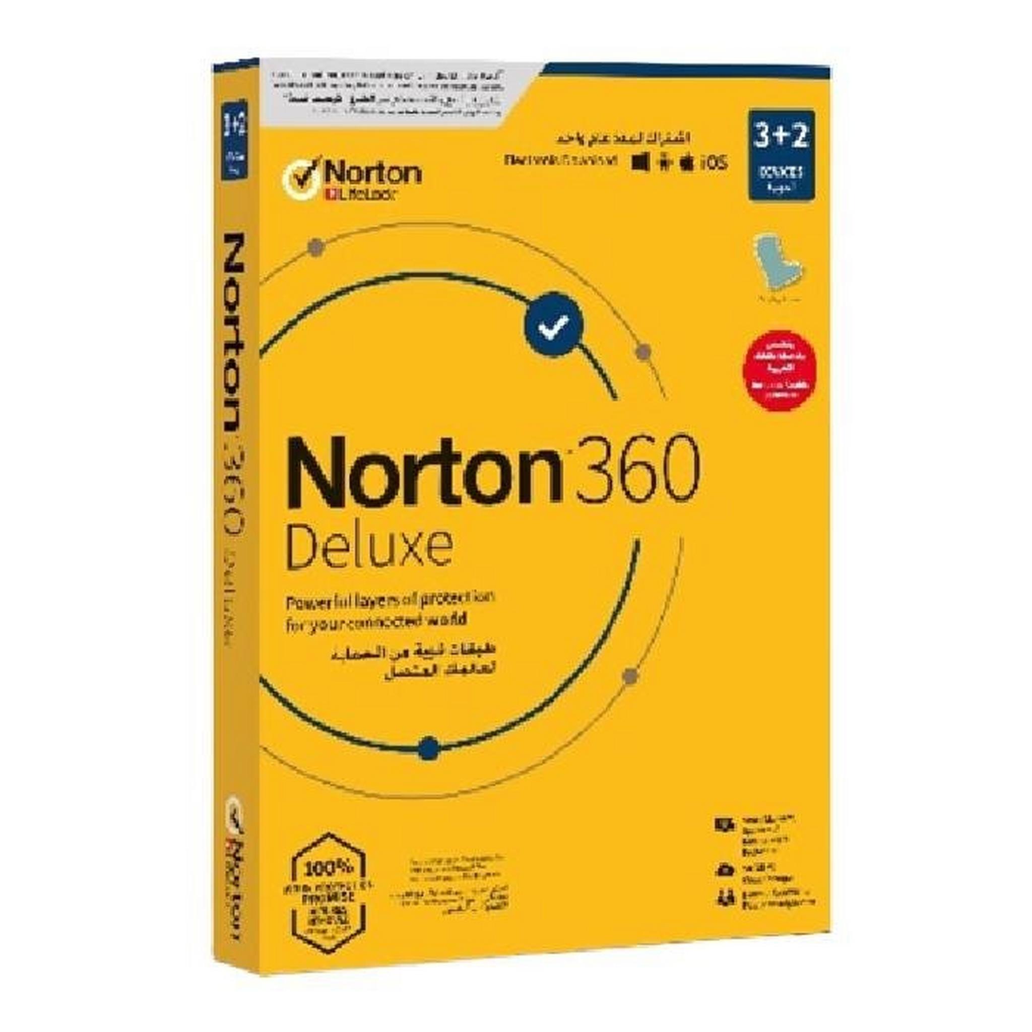Symantic Norton Anti-Virus 360 Deluxe 50GB - 1 User 5 Devices 1 Year