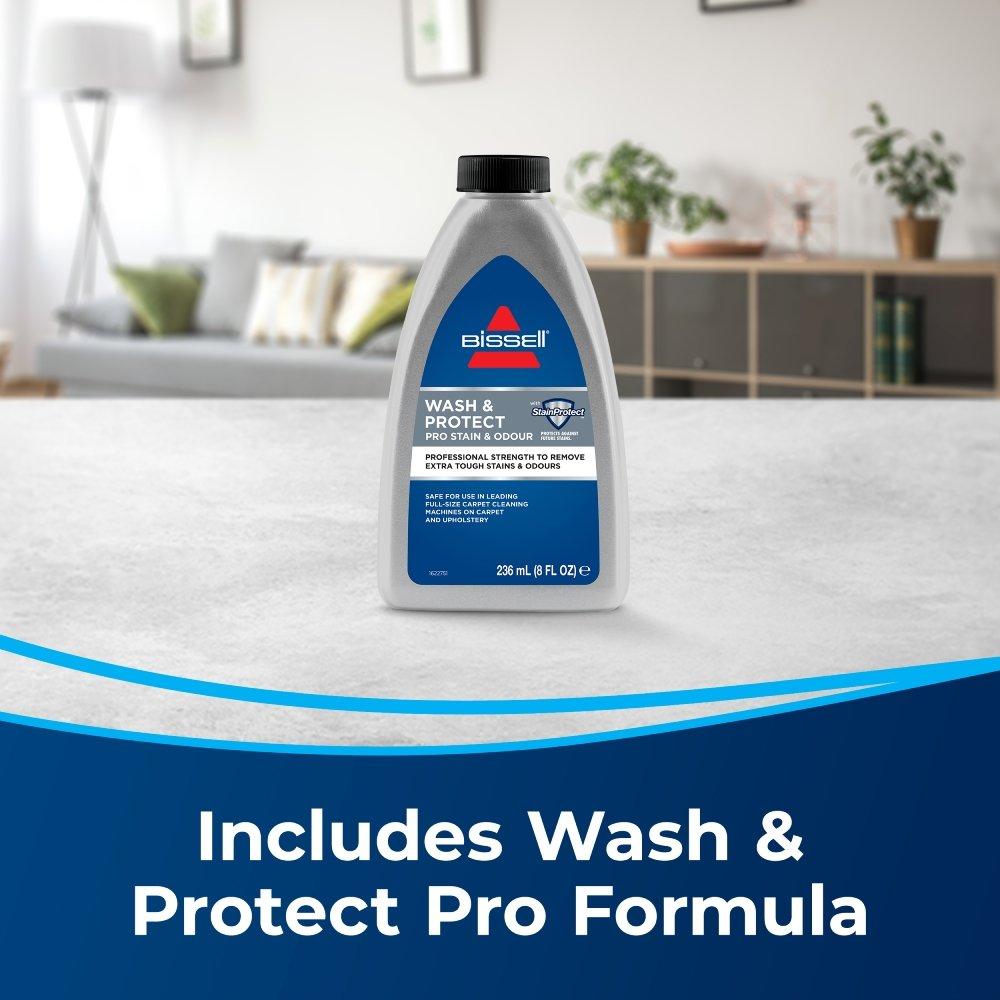 ماكينة كهربائية السجاد باور ووش بريميير من بيسيل، قدرة 800 واط، سعة 5.68 لتر، 1456E - أبيض/أحمر