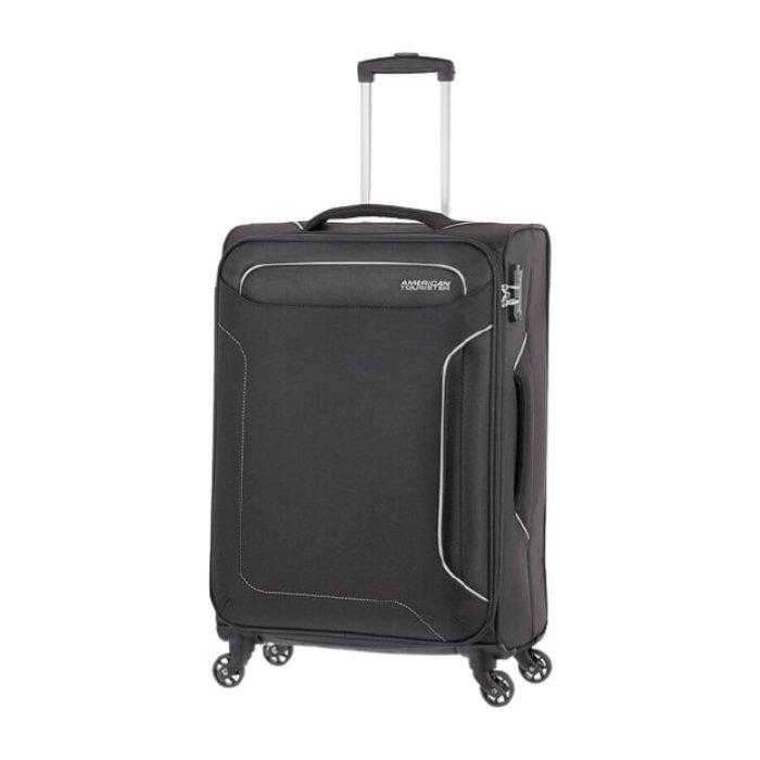 American Tourister Holiday Spinner Soft Luggage - 55CM Cabin Size - Black