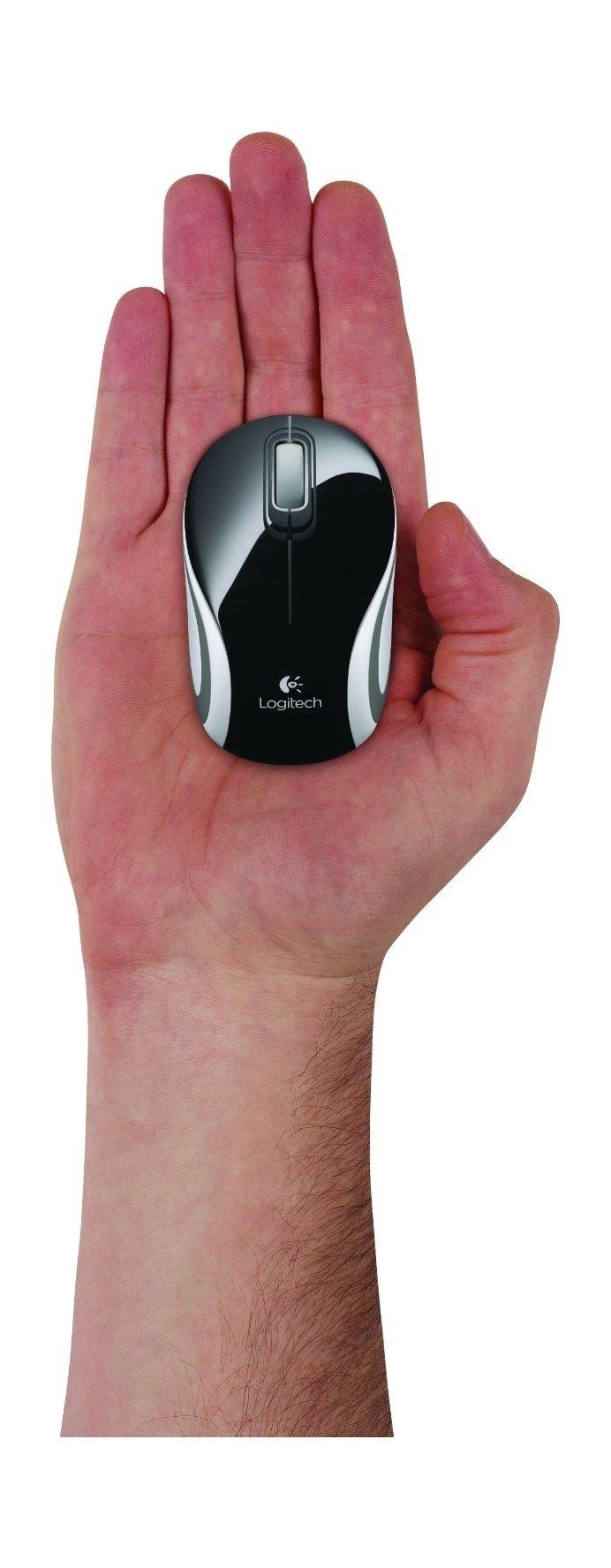 Logitech M187 Mini Wireless Mouse - Black