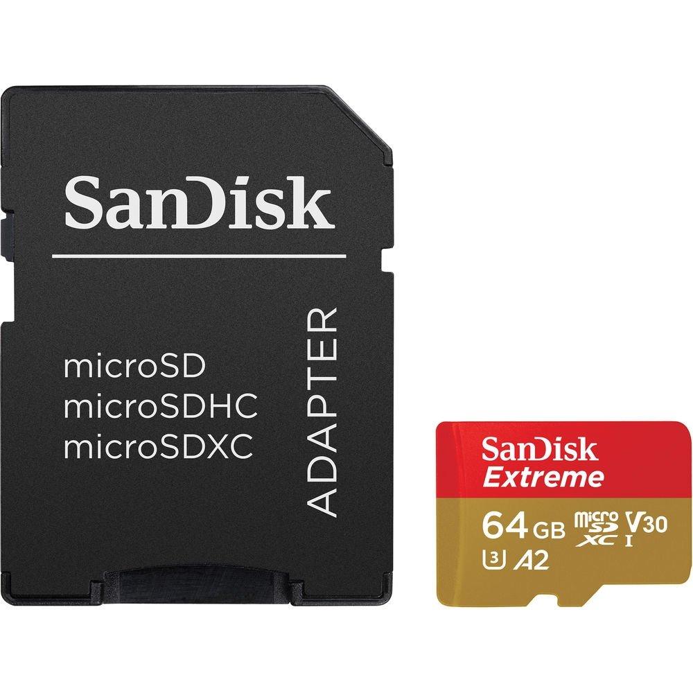 SanDisk 64GB Extreme UHS-I microSDXC Memory Card