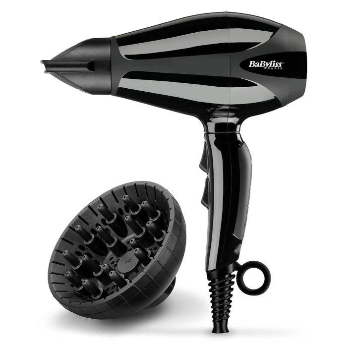 Buy Babyliss hair dryer, 2400w, 3 heat settings, bab6715dsde - black in Kuwait