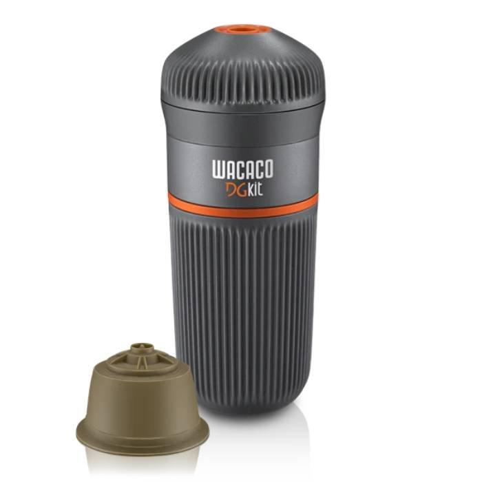 Wacaco Nanopesso DG Kit Portable Espresso Machine with Capsule Adapter, 140ml, WC-DGKIT – Black