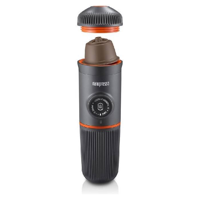 Wacaco Nanopesso DG Kit Portable Espresso Machine with Capsule Adapter, 140ml, WC-DGKIT – Black