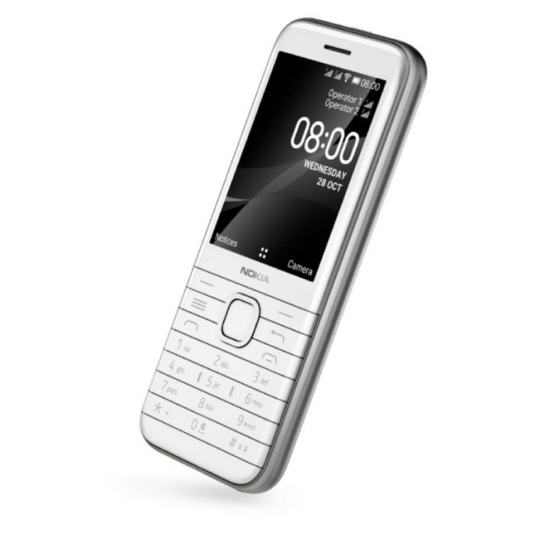 هاتف نوكيا 8000 4 جي 2.8" 512 ميجابايت - أبيض