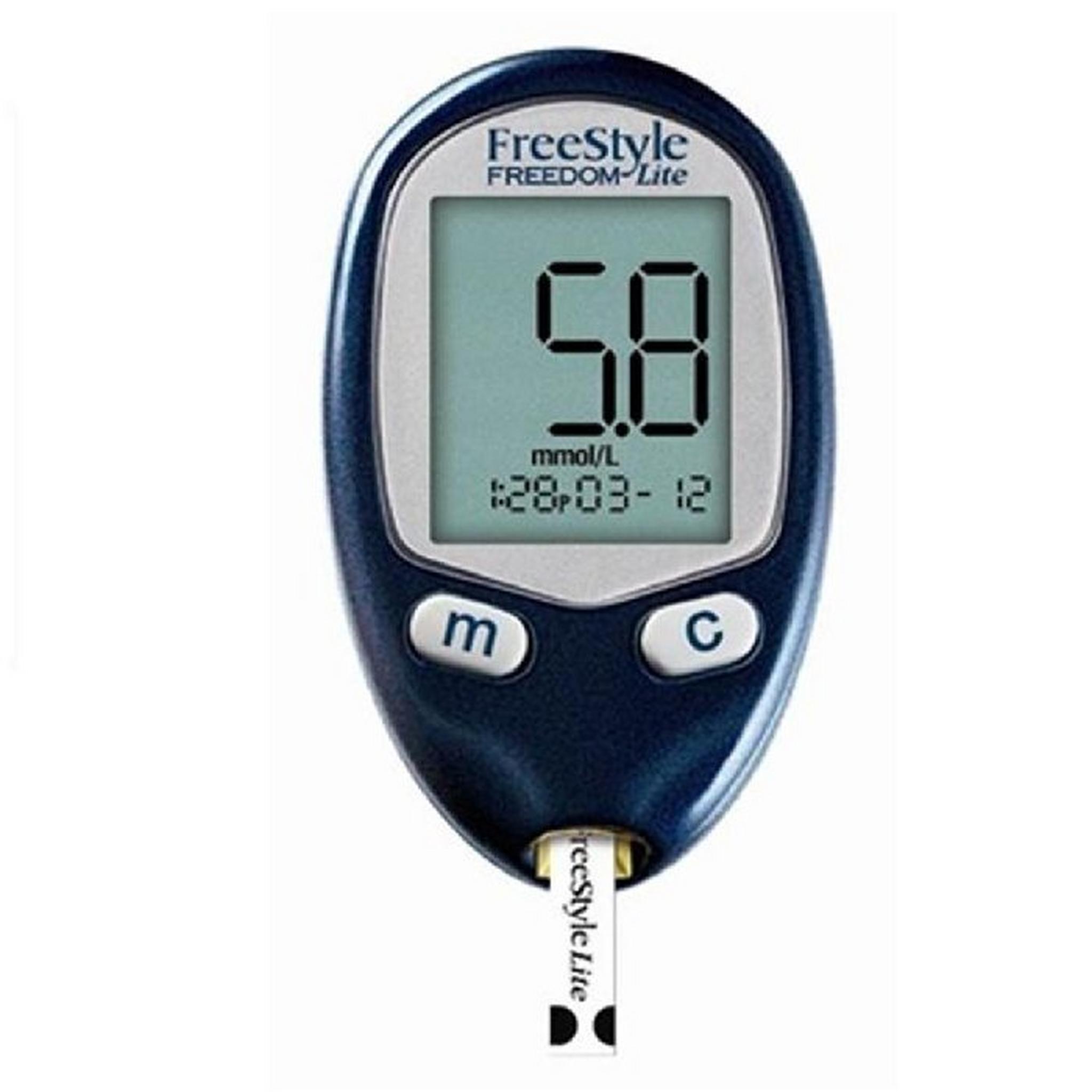 جهاز قياس السكر بالدم + 100 من شرائط من أومرون (50 في كل علبة)