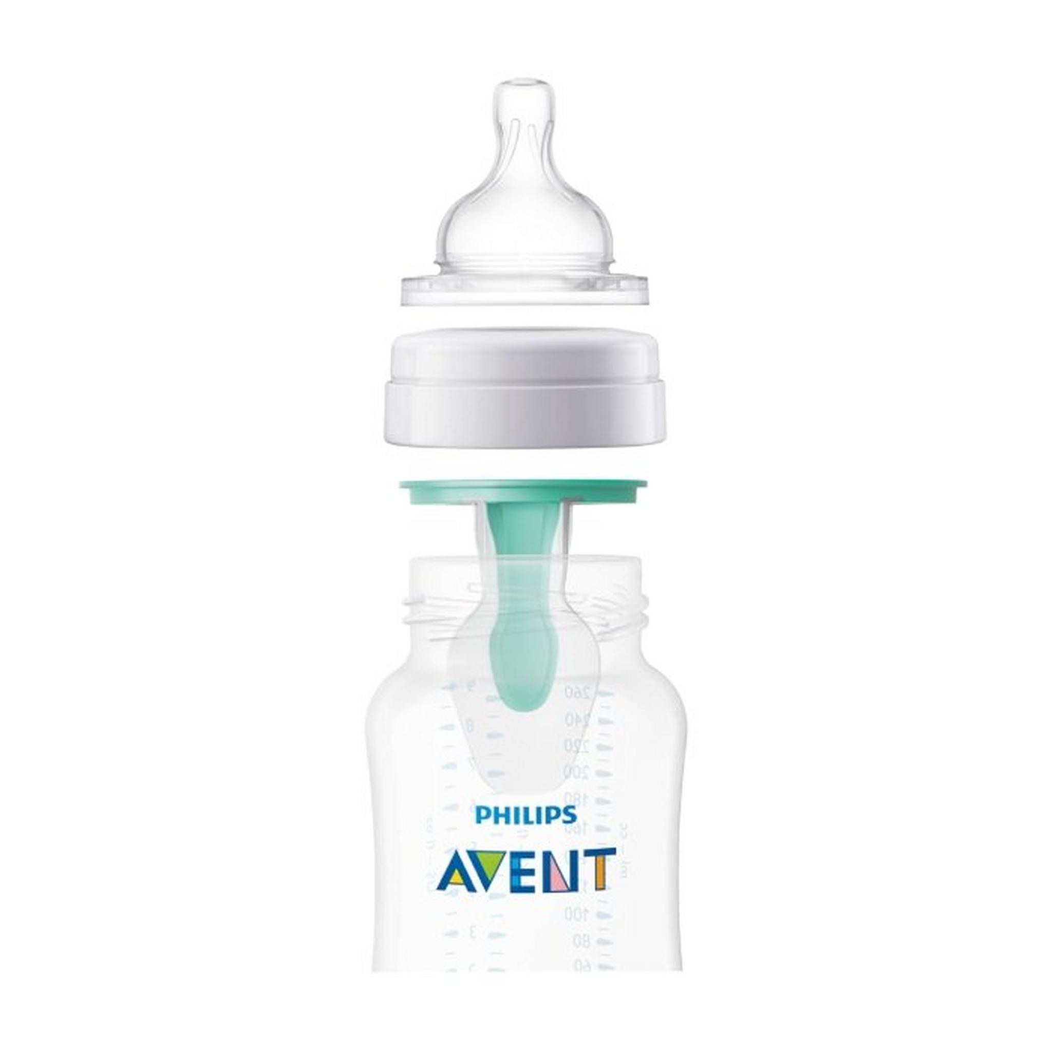 زجاجة الرضاعة مضادة المغص مع منفذ فري اير من فيليبس ايفينت  125 مل - قطعتين