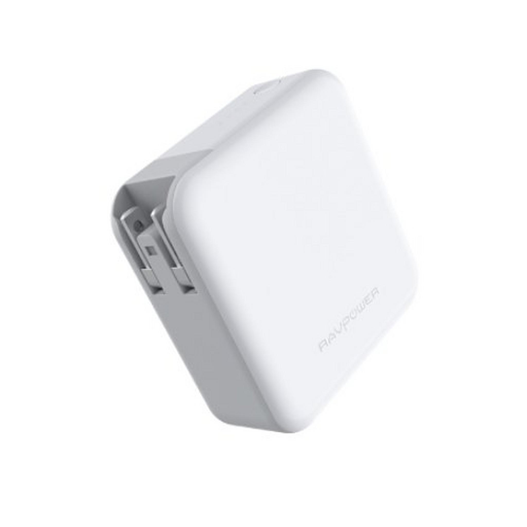 RAVPower 18w Wall Charger + Power Bank (RP-PB101) - White
