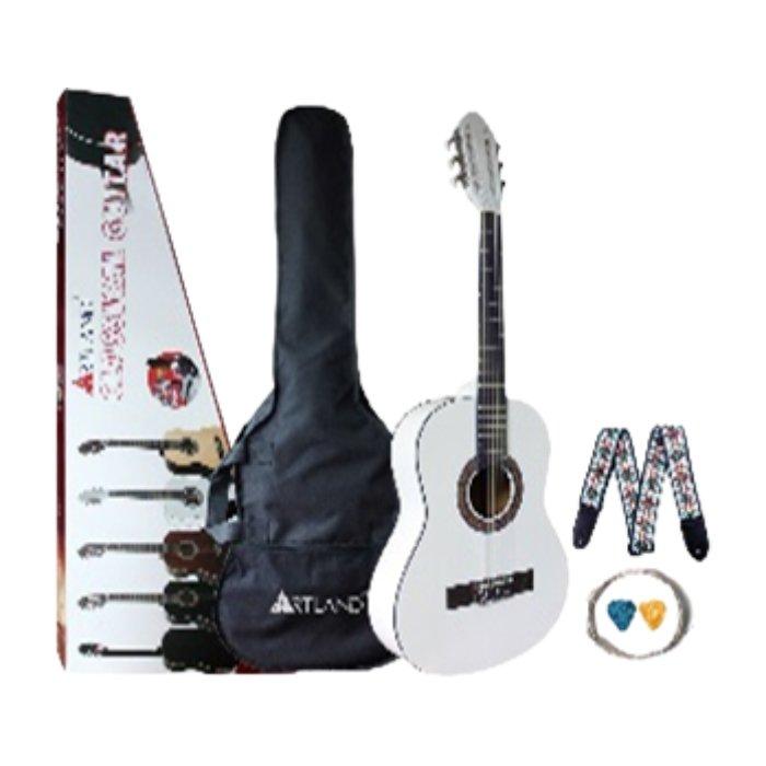 Buy Casio 39" artland classic guitar pack - white in Kuwait