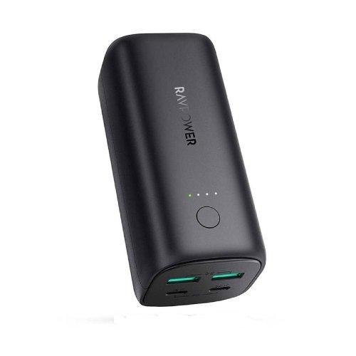 RAVPower 20000mAh PD 30W Power Bank (RP-PB208) - Black