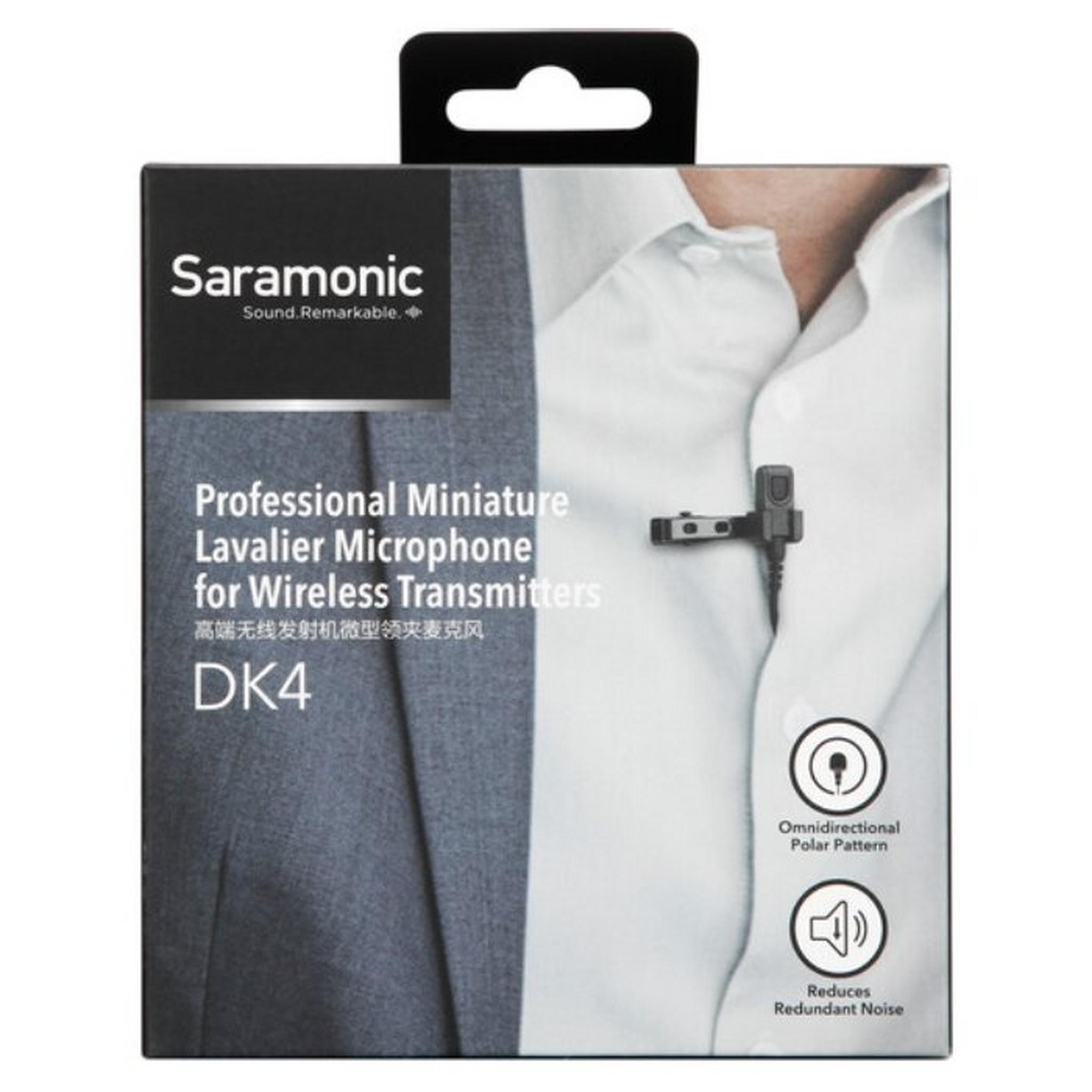 موصل ميكروفون احترافي من سارامونيك مقاس 3.5 ملم (DK4A)