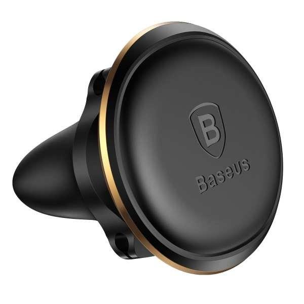 Baseus Magnetic Air Vent Car Mount Holder with cable - Gold