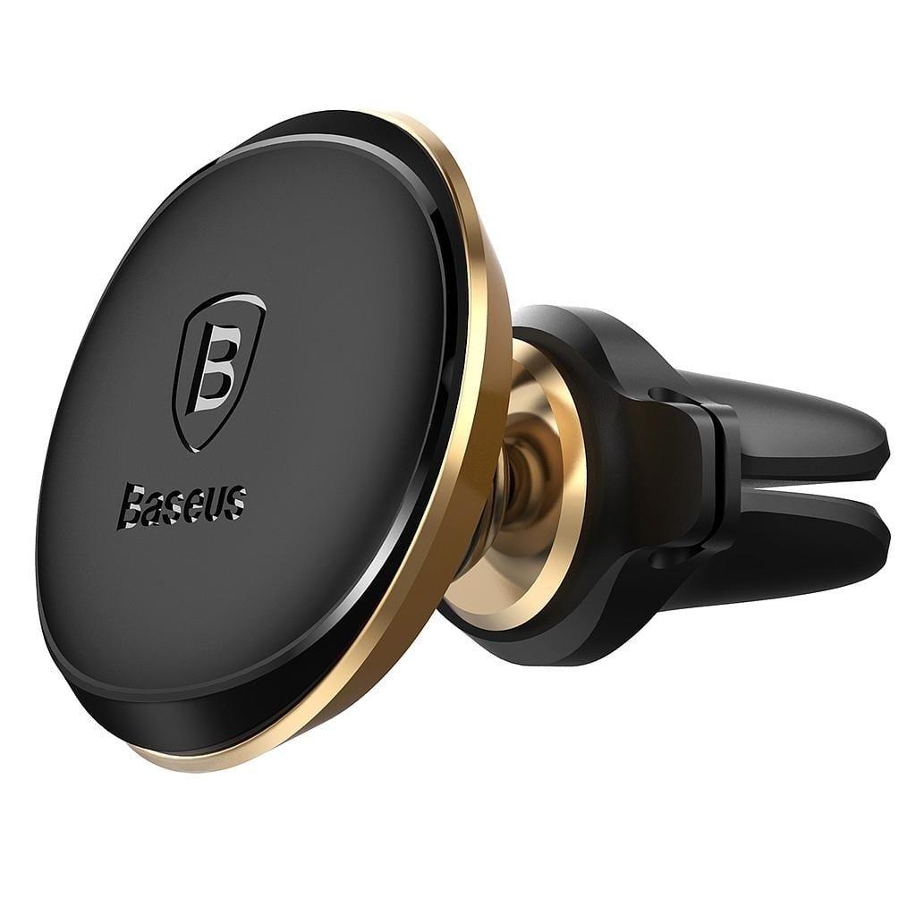 Baseus Air Vent Car Mount Holder with cable Gold Price in Kuwait Xcite