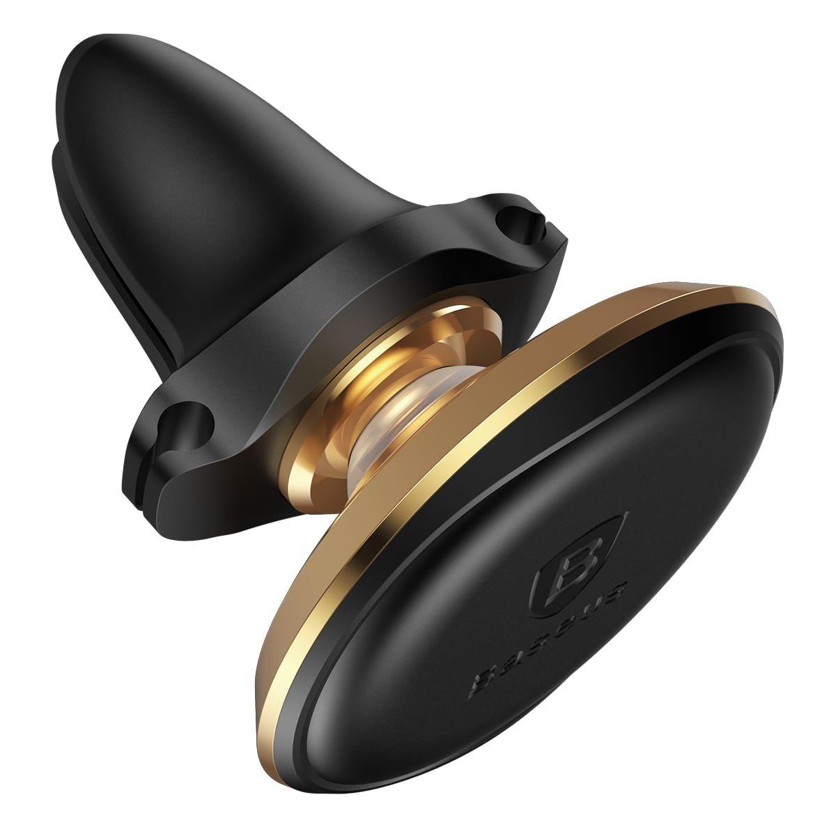 Baseus Magnetic Air Vent Car Mount Holder with cable - Gold
