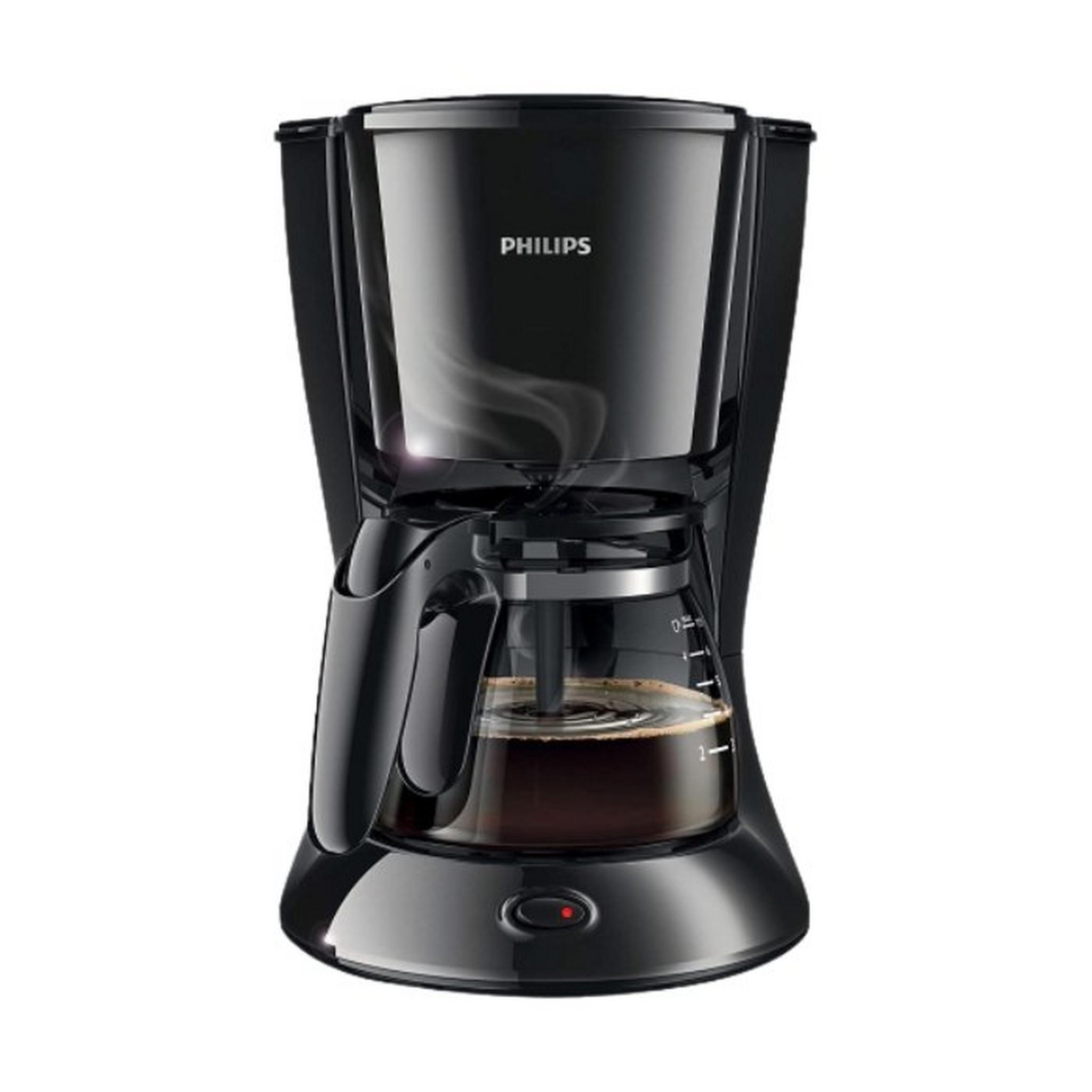 ماكينة تحضير القهوة من فيليبس، قدرة 750 وات، سعة 0.6 لتر، HD7432/20 – أسود