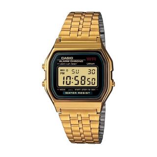 Buy Casio digital gents watch 34mm gmo with metal strap (a159wgea-1df) - gold in Kuwait