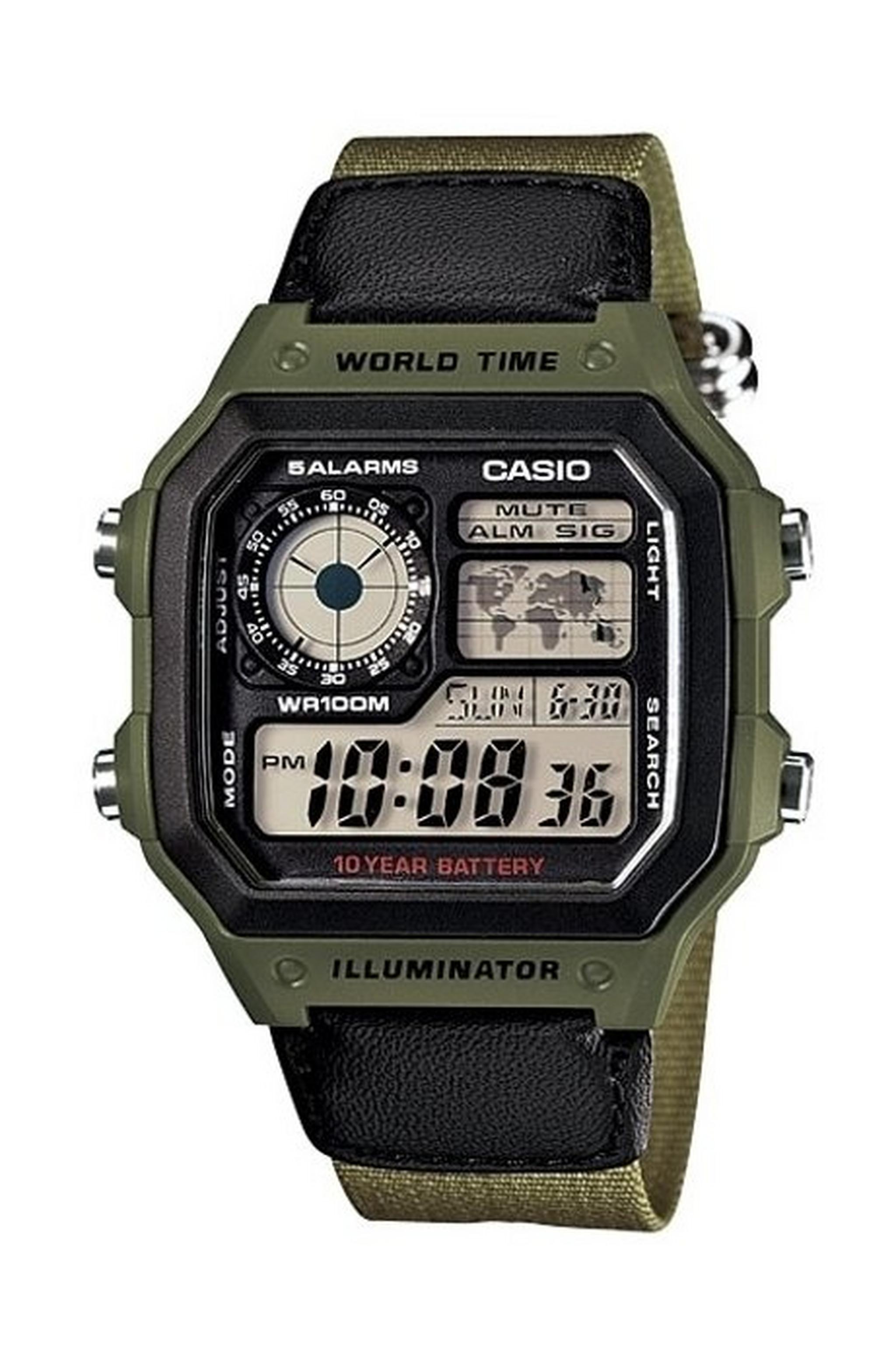 Casio 42mm Digital Nylon Sports Watch - (AE-1200WHB-3BVDF)