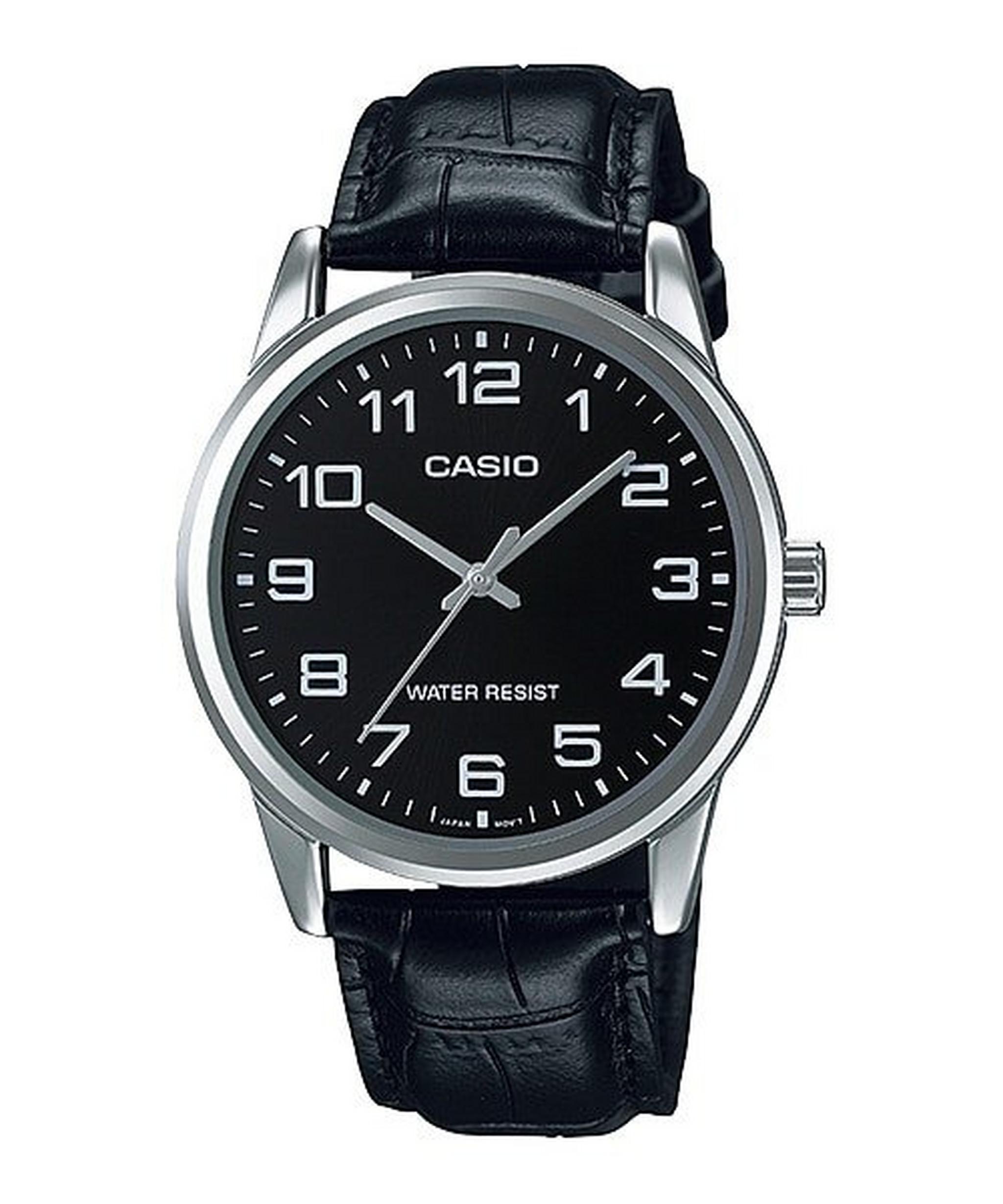 Casio 45mm Gent's Leather Analog Casual Watch - (MTP-V001L-1BUDF)