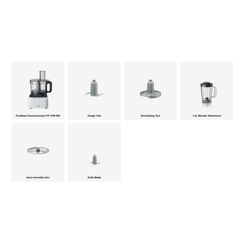 Braun Purease Food Processor 800W Shop online xcite Kuwait