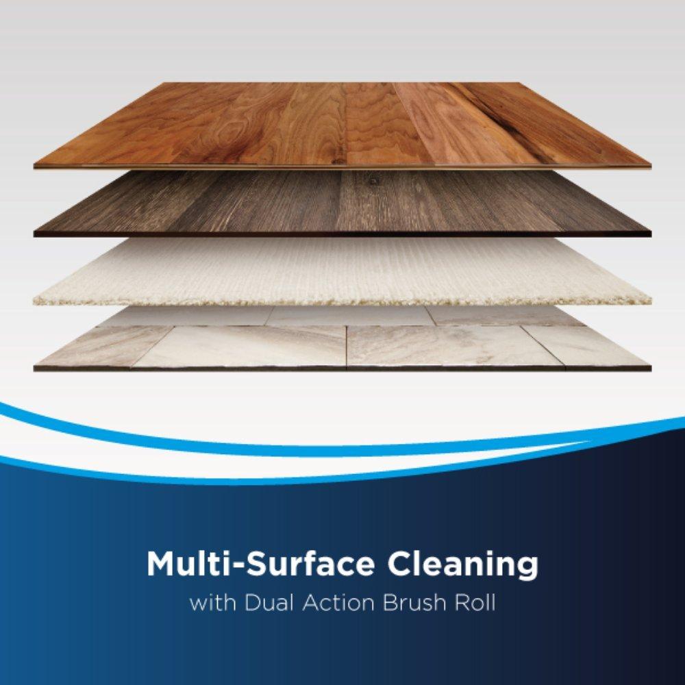 Bissell CrossWave Advanced Pro Multi-Surface Vacuum Cleaner, Digital Touch Control, 560W, 0.82 L, 2223E - Silver/Blue