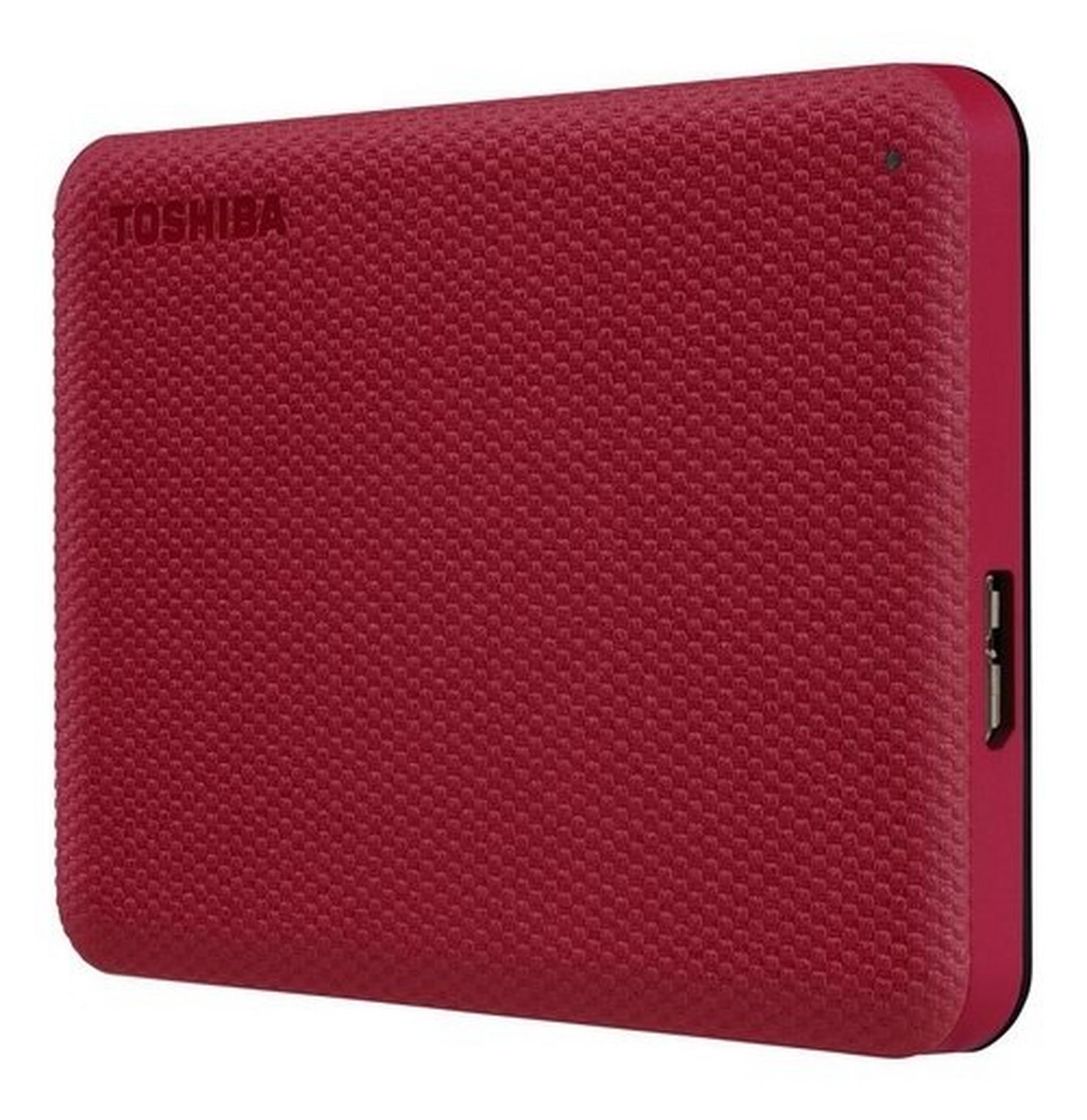 Toshiba Canvio Advance 1TB Hard Drive (HDTCA10ER3AA) - Red