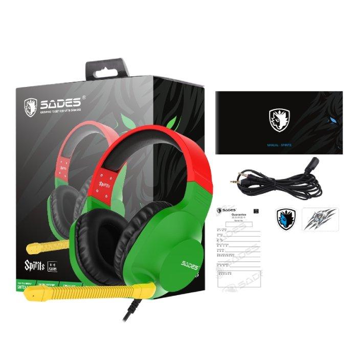 Sades Spirits SA721 Gaming Headset - Rasta