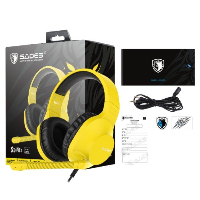 سماعة رأس للألعاب سايدس سبيريتس SA721 - أصفر