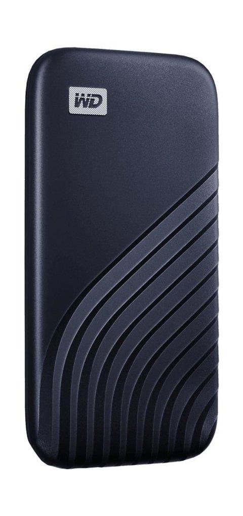 WD My Passport 500GB SSD Hard Drive, WDBAGF5000ABL-WESN - Midnight Blue