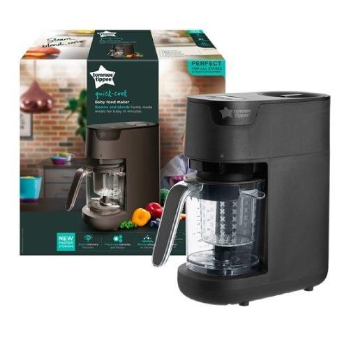 خلاط طعام الأطفال كويك كوك من تومي تيبي - أسود