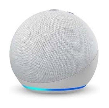 Echo Dot 4th Gen. Smart speaker with clock and Alexa - White