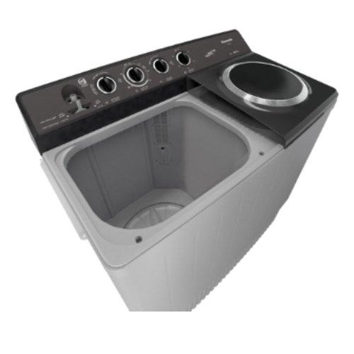 Panasonic Twin Tub Washer 18Kg Washing Capacity, 13kg Drying Capacity - NA-W18XG1BRU - Grey