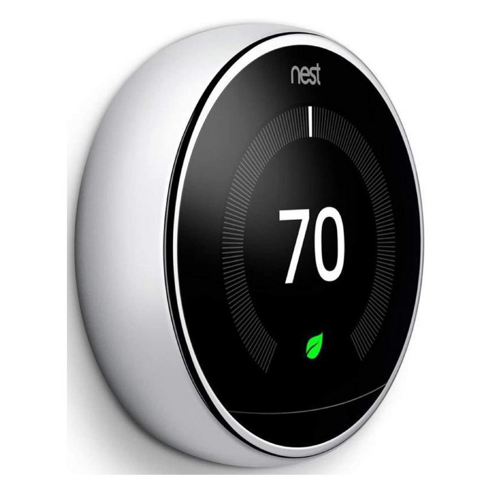 Google Nest Learning Thermostat 3rd Generation - Stainless Steel