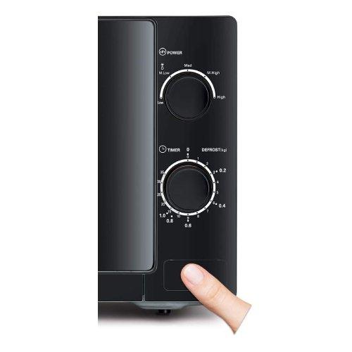 Black+Decker Manual Microwave, 700W, 20L, MZ2020P-B5 - Black