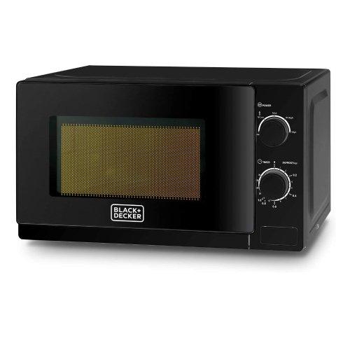 Black+Decker Manual Microwave, 700W, 20L, MZ2020P-B5 - Black