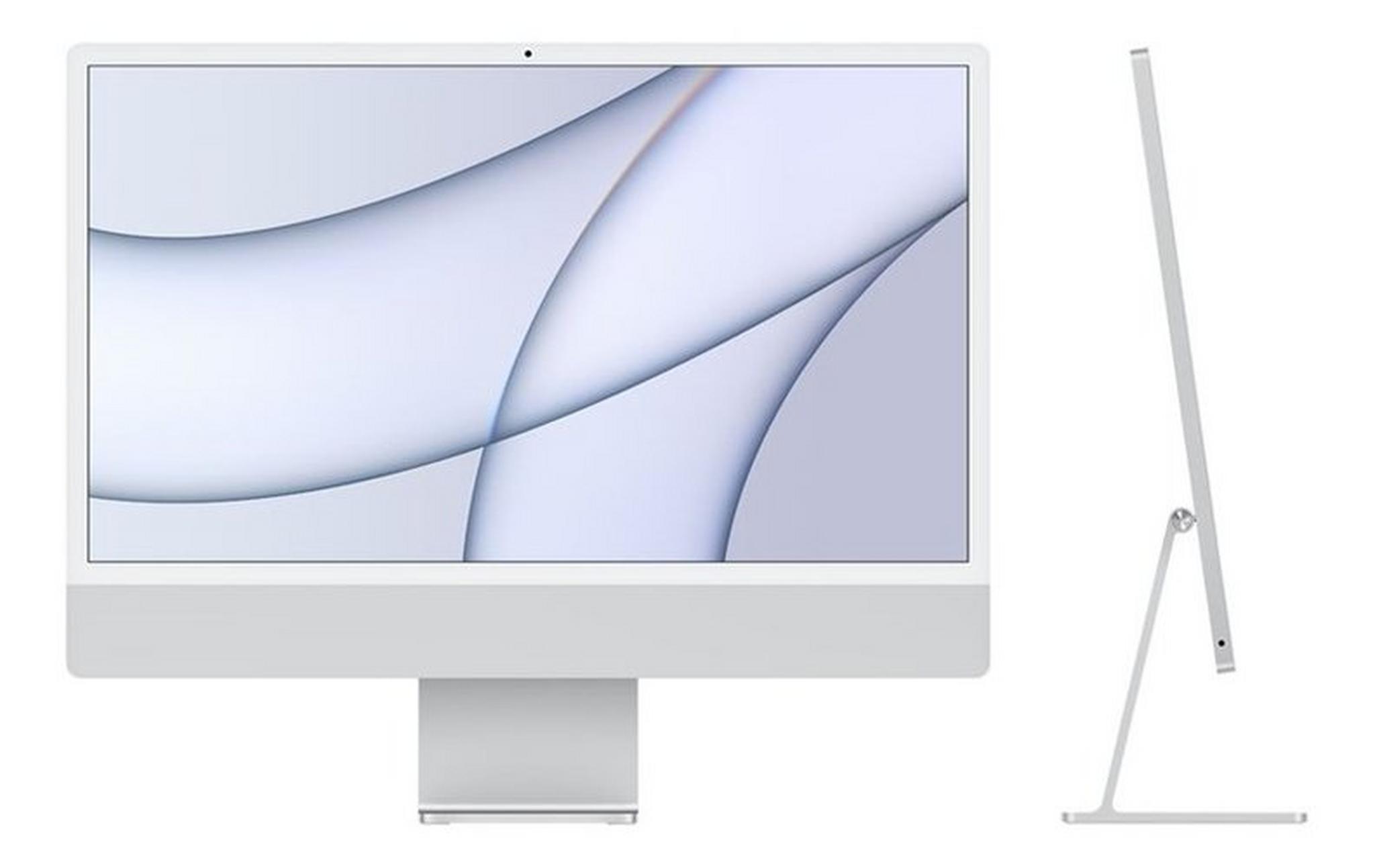 Apple iMac M1 Processor 8GB RAM 512 SSD 24-inch Touch ID 4.5K Retina Display All-In-One Desktop (2021) - Silver