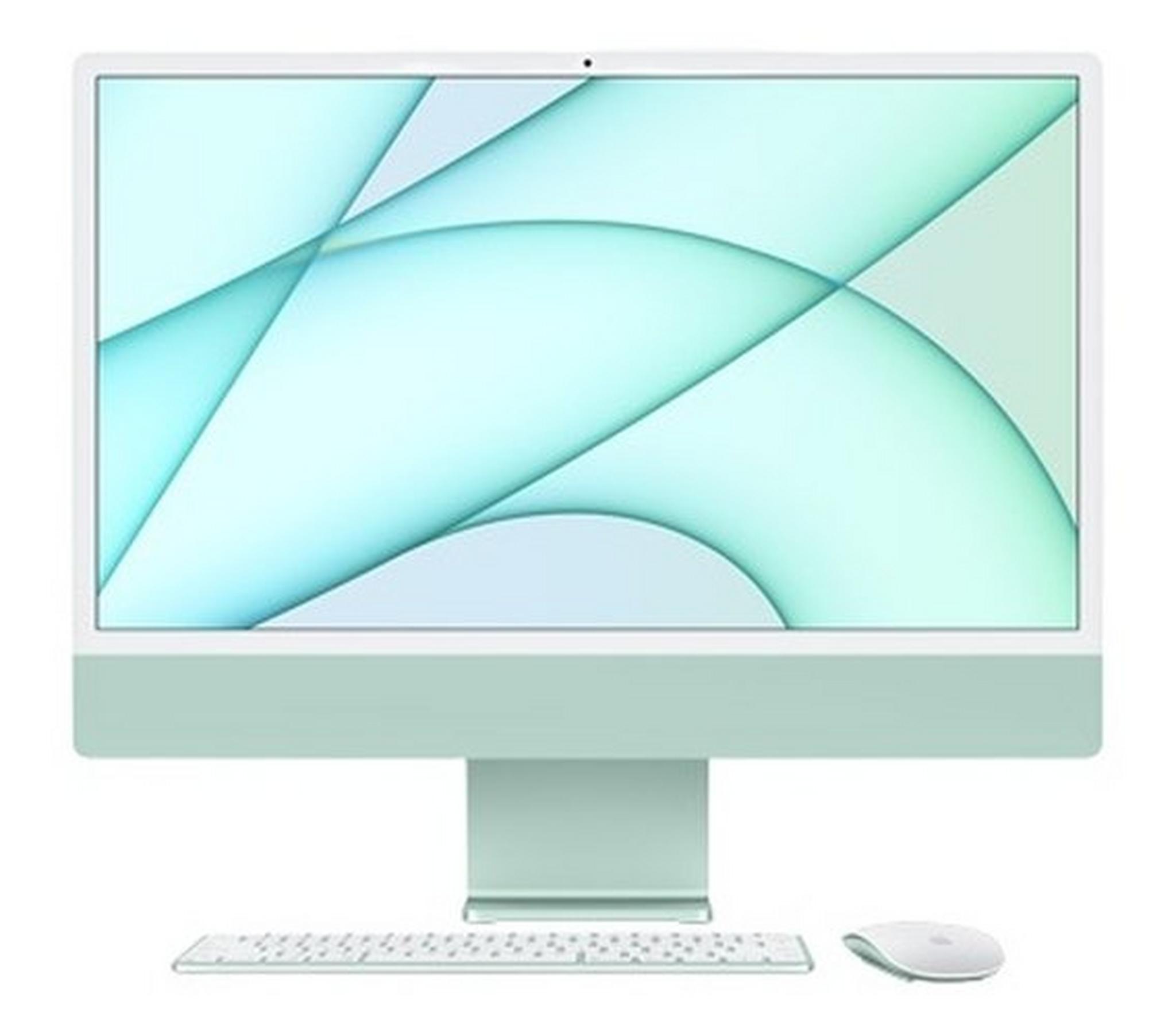 Apple iMac M1 Processor 8GB RAM 256 SSD 24-inch 4.5K Retina Display All-In-One Desktop (2021) - Green