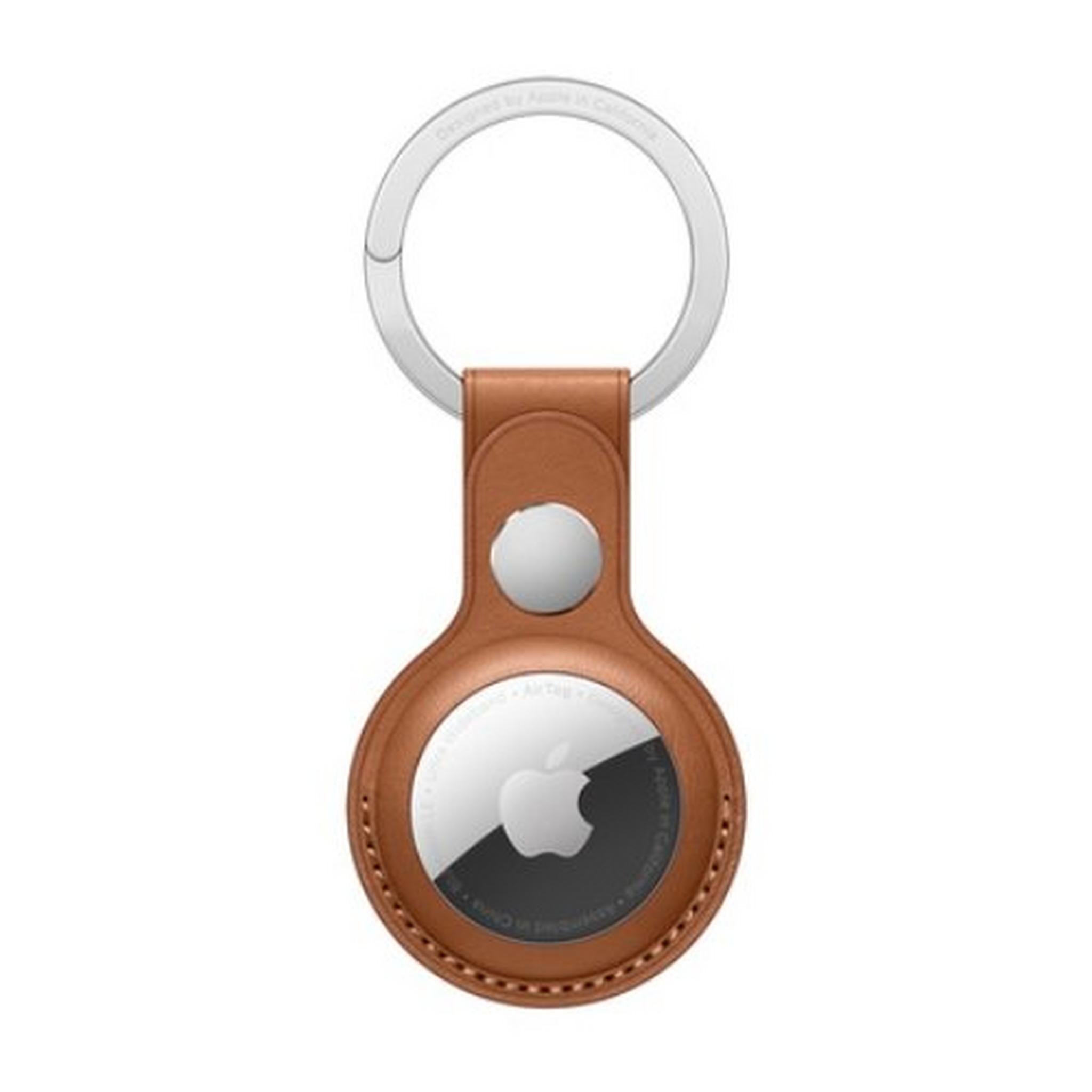 Pre-Order AirTag Leather Key Ring - Brown