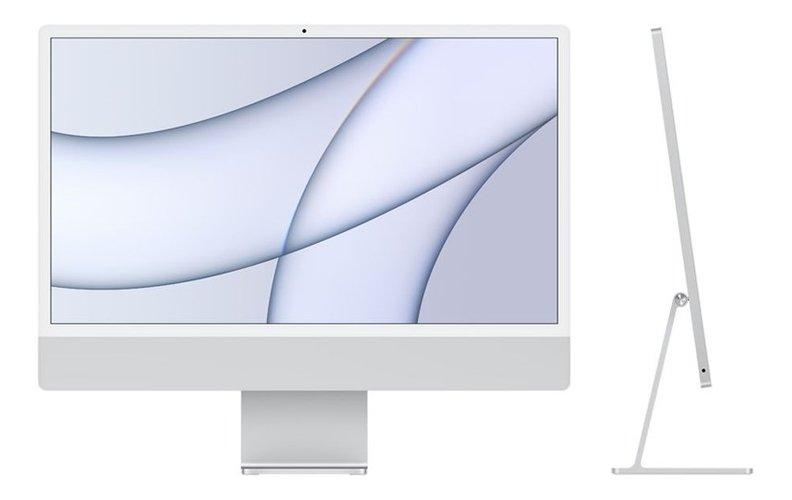 Pre-Order: Apple iMac M1 Processor 8GB RAM 256 SSD 24-inch Touch ID 4.5K Retina Display All-In-One Desktop (2021) - Silver