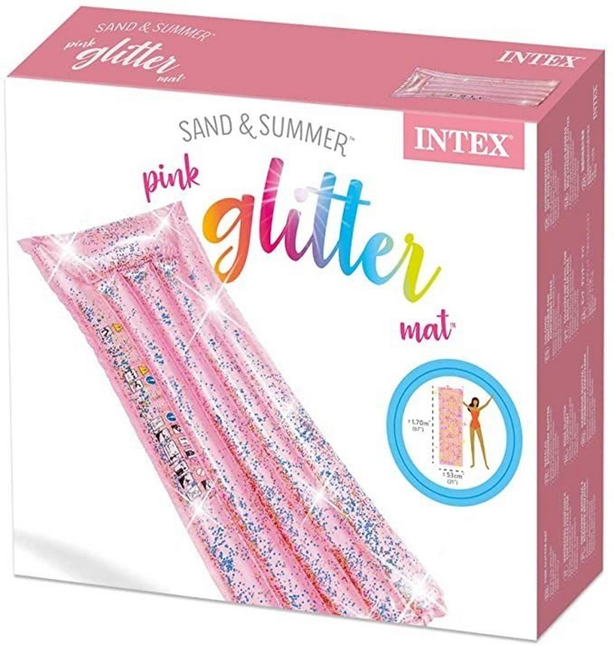 Intex Inflatable Pink Glitter Mat