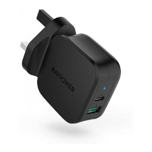 RAVPower PD20W + QC3.0 2-Port Wall Charger (RP-PC148)