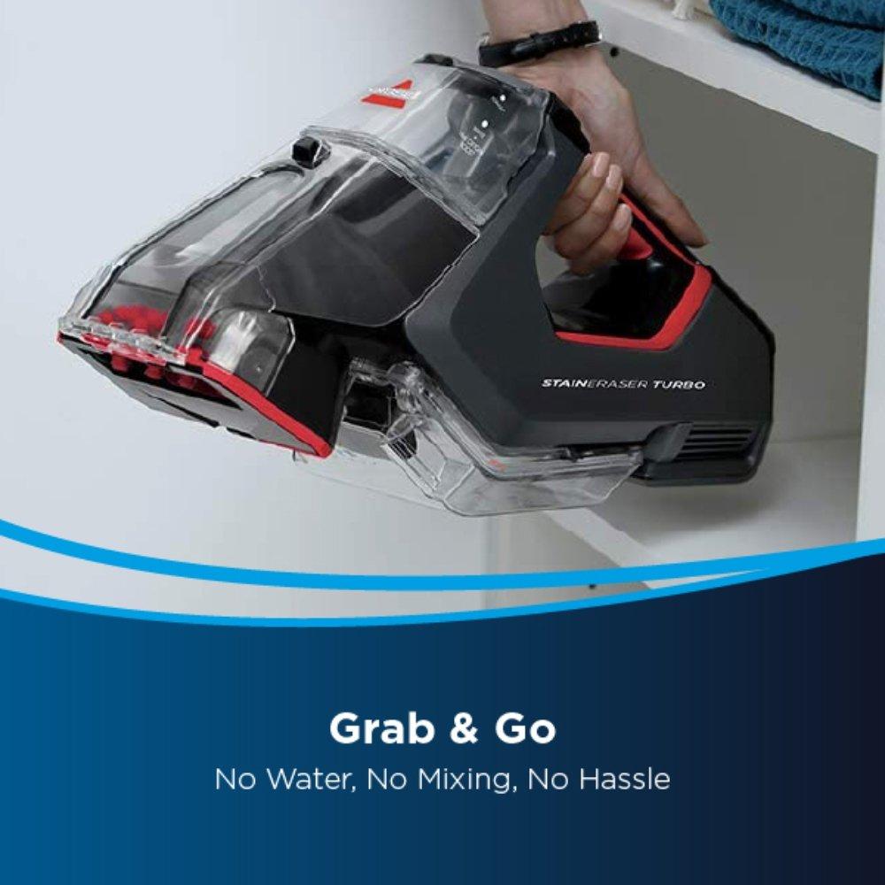 Bissell Turbo PowerBrush Handheld Cordless Stain Eraser, 450 W, 2982K , Gray/Red