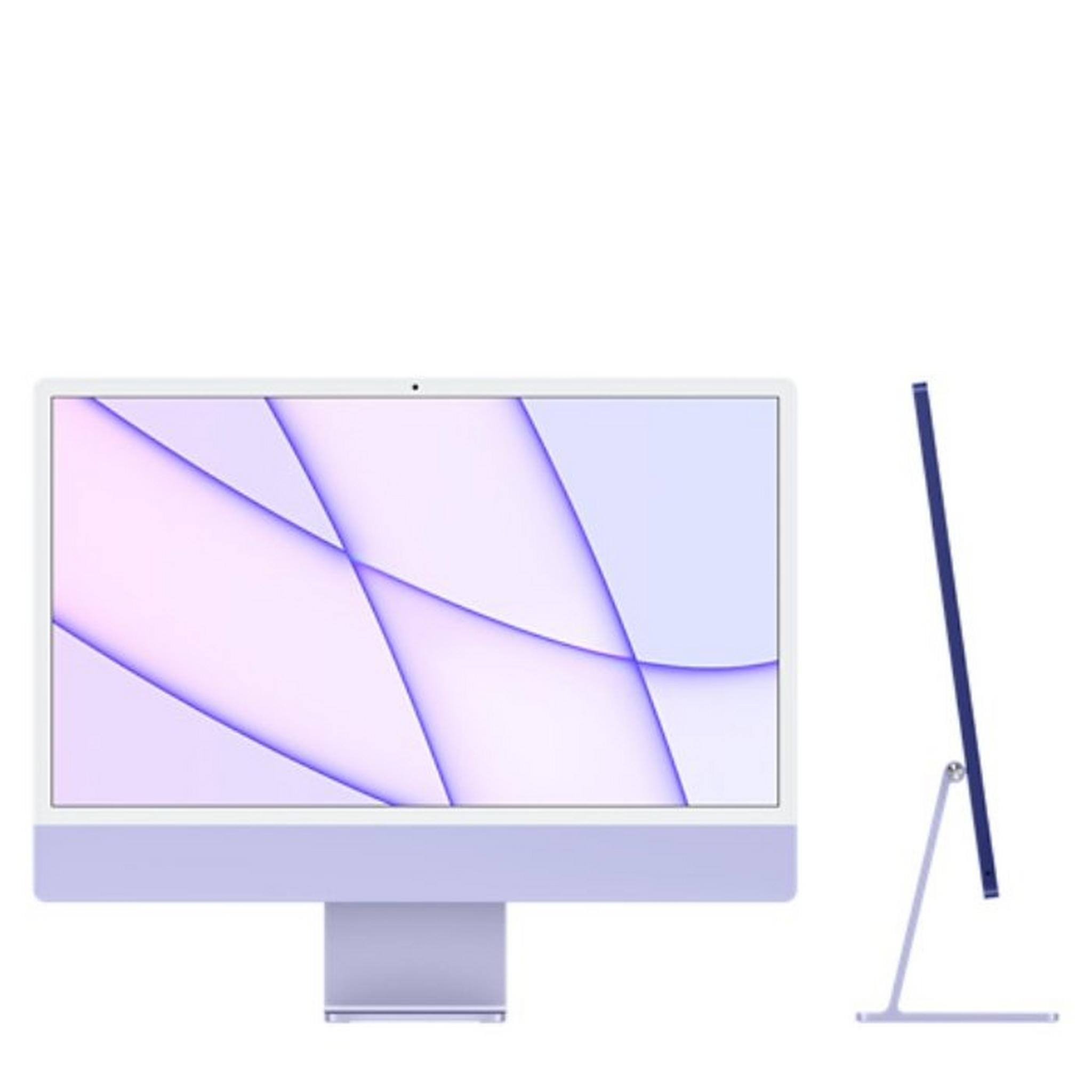 Apple iMac M1 Processor 8GB RAM 256 SSD 24-inch 4.5K Retina Display All-In-One Desktop (2021) - Purple