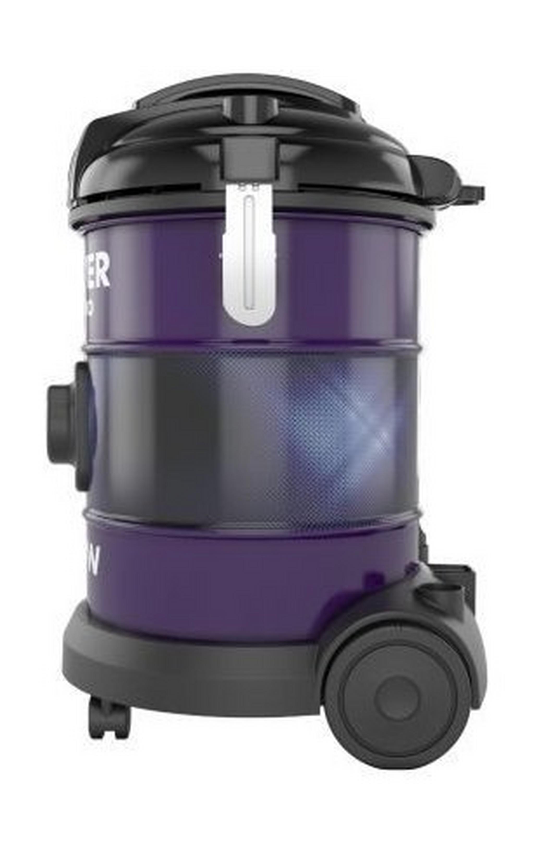 Hoover Power Pro Drum Vacuum Cleaner, 2300W, 22L, HT85-T3-ME - Violet