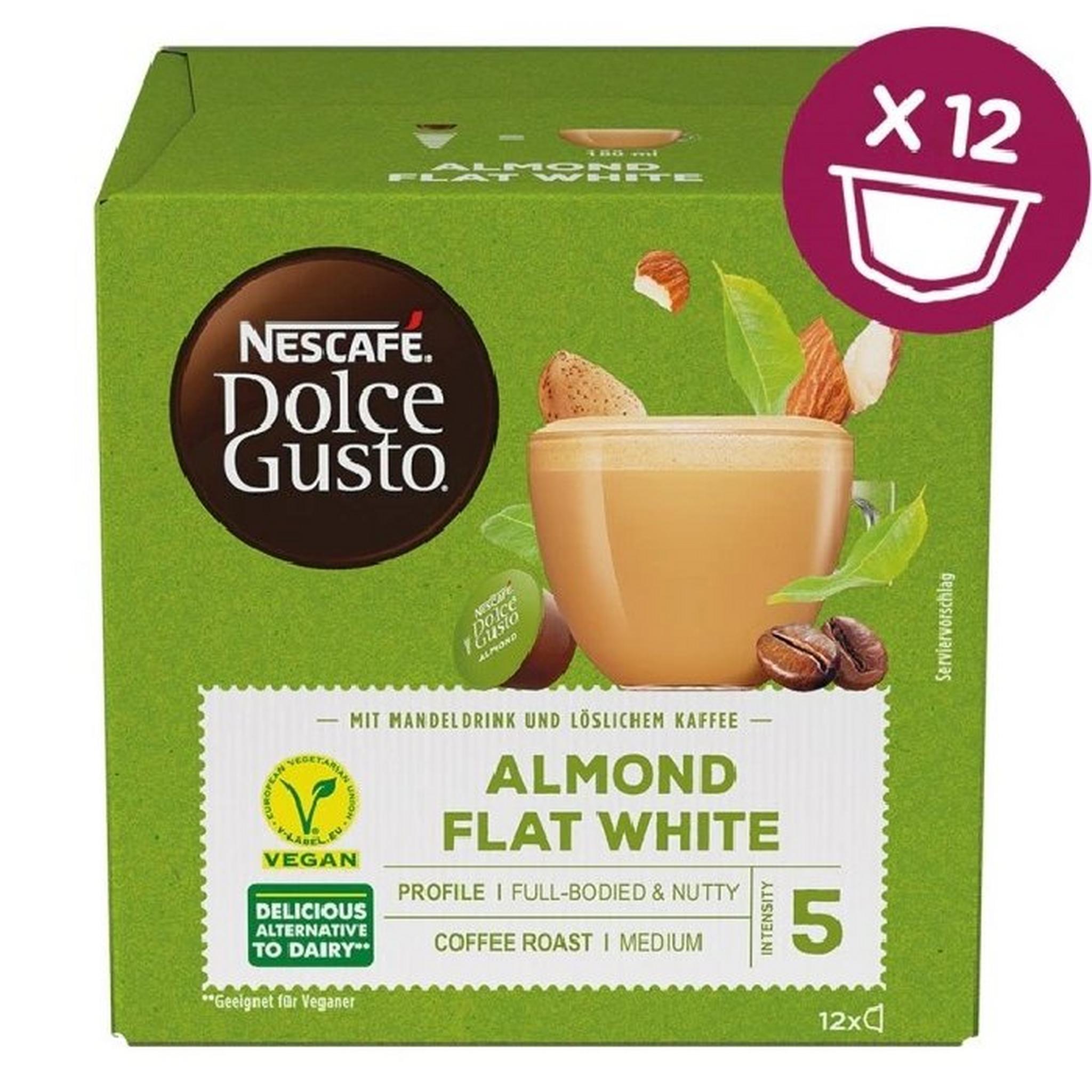 Dolce Gusto Nescafe Almond Flat White 12 Capsules