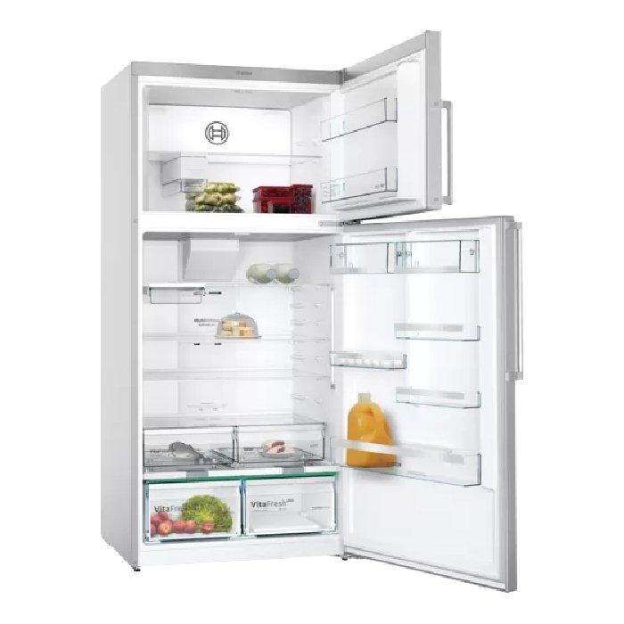 ثلاجة بوش بفريزر علوي 24 قدم (KDN86AI30M) – فضي