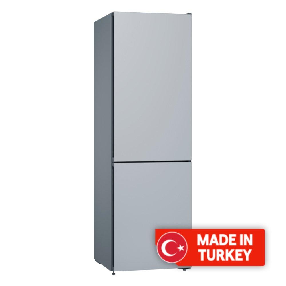 Buy Bosch bottom mount freezer, 19. 7cft, 559-liters, kgn56ij3am - silver in Kuwait